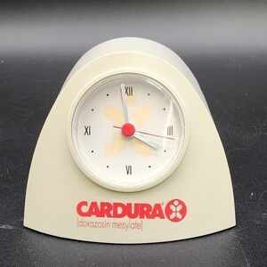 Cardura Cream‎ Vintage 1997 Pharma Promo Desktop Quartz Clock Hidden Storage 90s